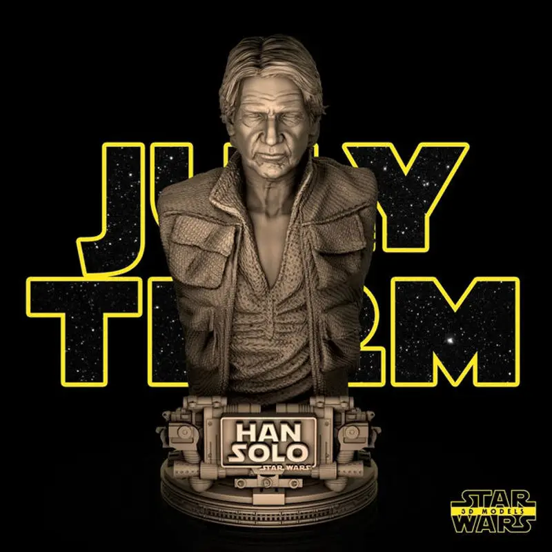 Han Solo Bust پرینت سه بعدی مدل STL