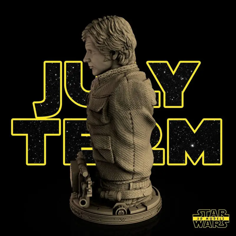 Han Solo Busto Modello Stampa 3D STL