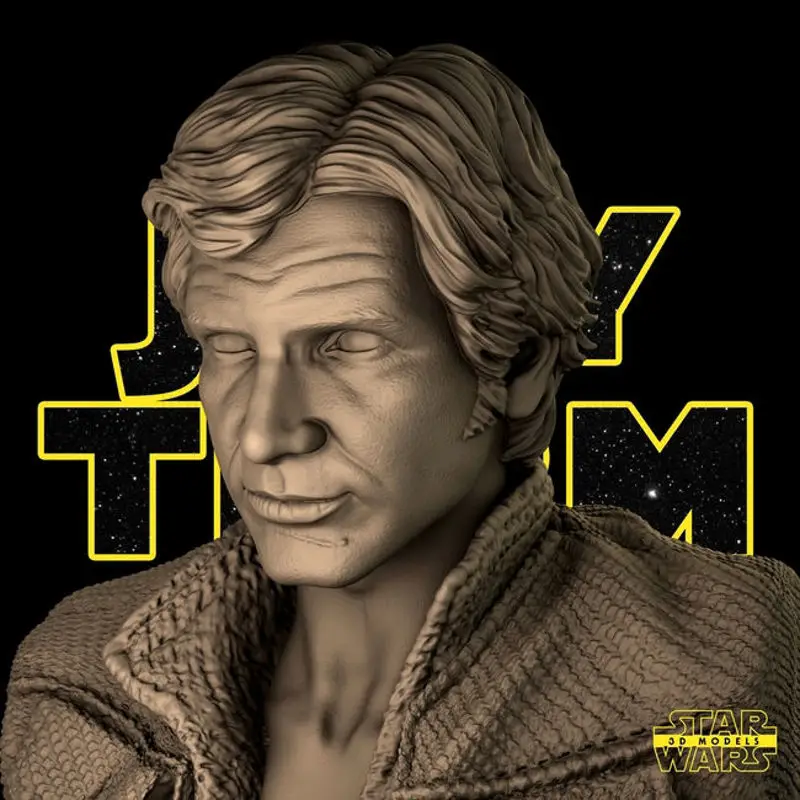 Han Solo Bust 3D Print Model STL