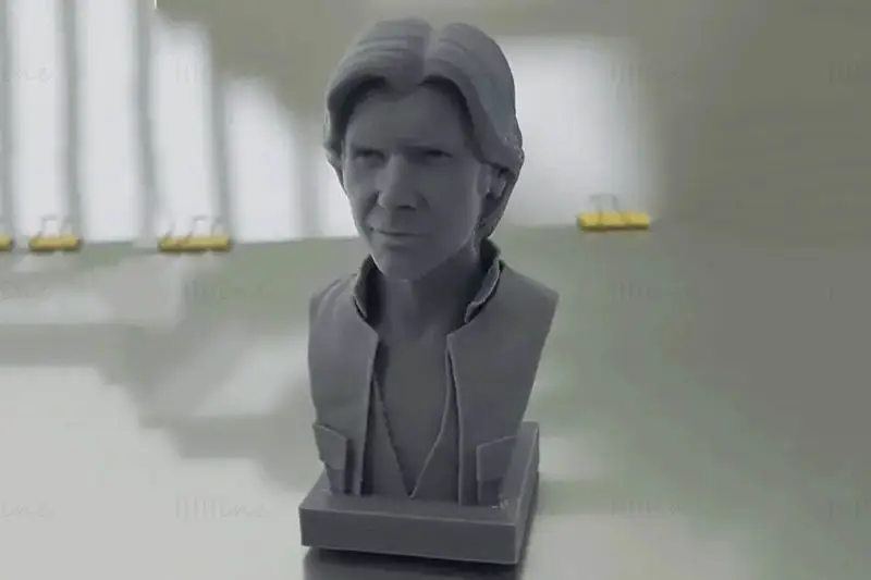 Han Solo Bust Figurine 3D Print Model STL