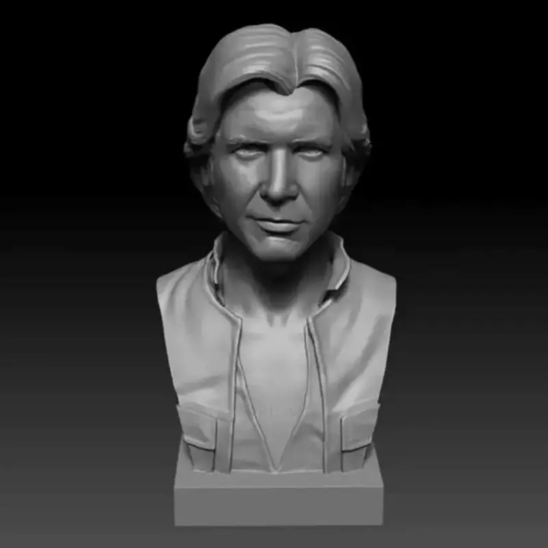 Han Solo Bust Figurine 3D Print Model STL