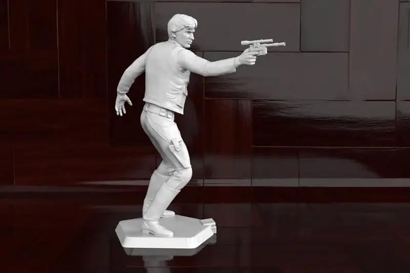 Han Solo Figürleri 3D Model Baskıya Hazır STL