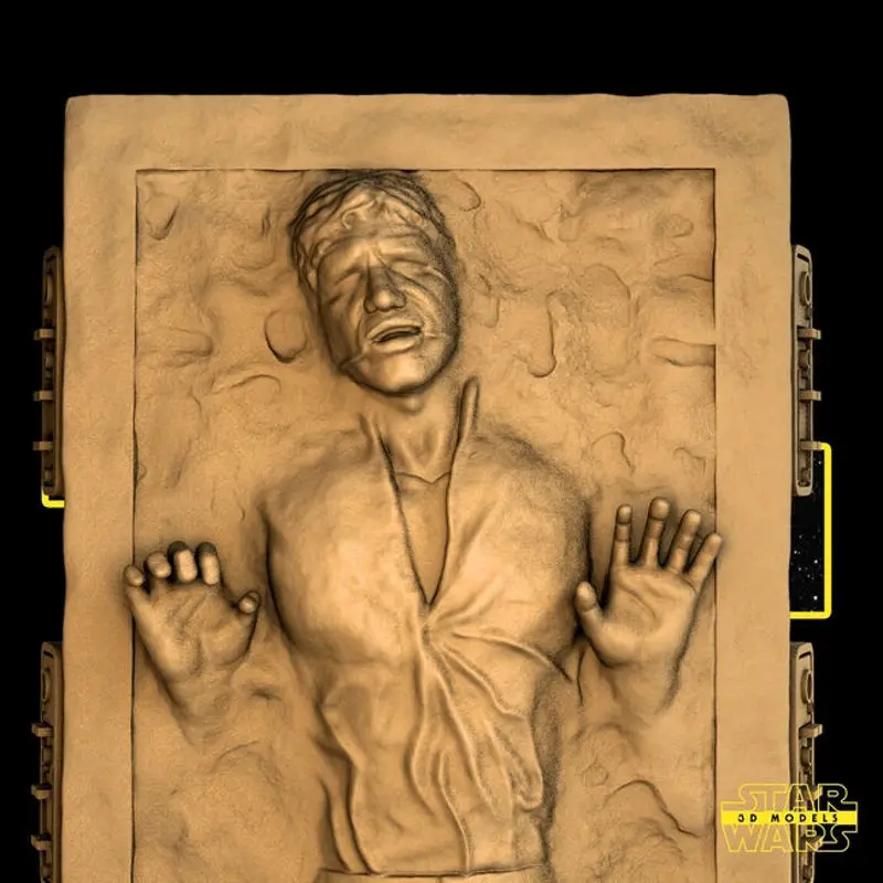 Han Solo On Carbonite 3D Print Model STL