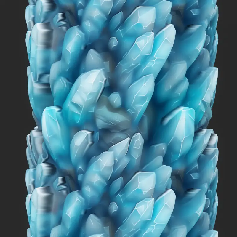 Handpainted Crystal Seamless Texture