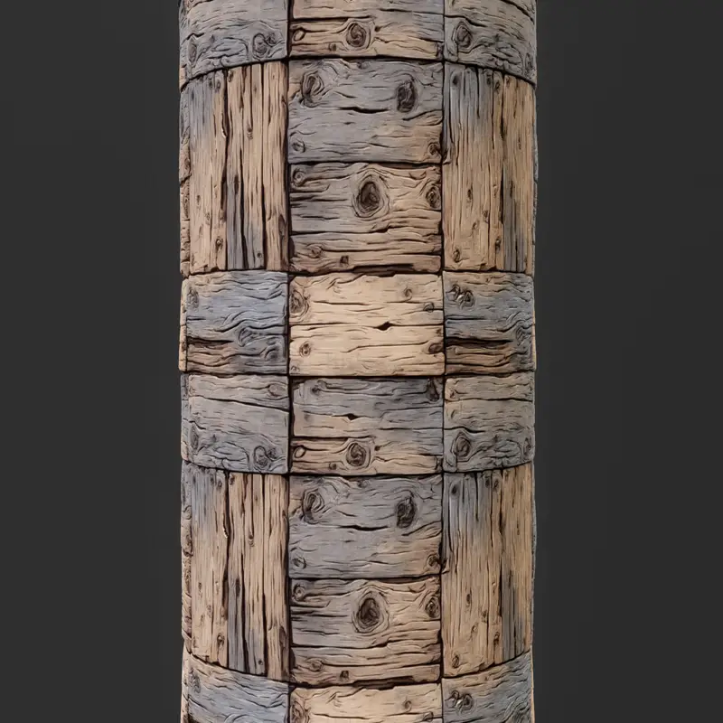Kézzel festett stilizált fa varrat nélküli textúra