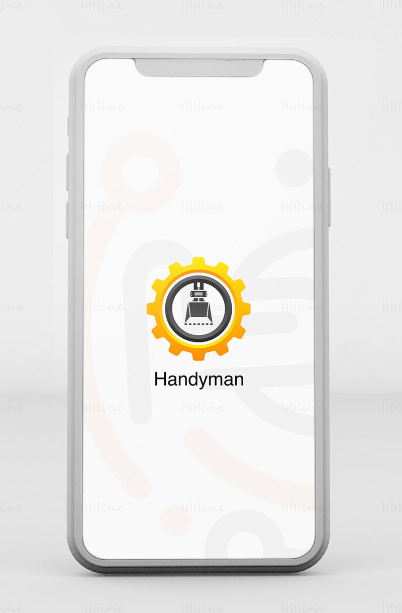 Aplicativo Handyman - kit de interface do usuário móvel do Adobe XD