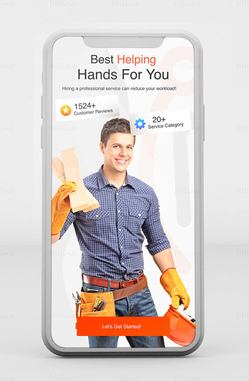 Handyman-app - Adobe XD Mobile UI Kit