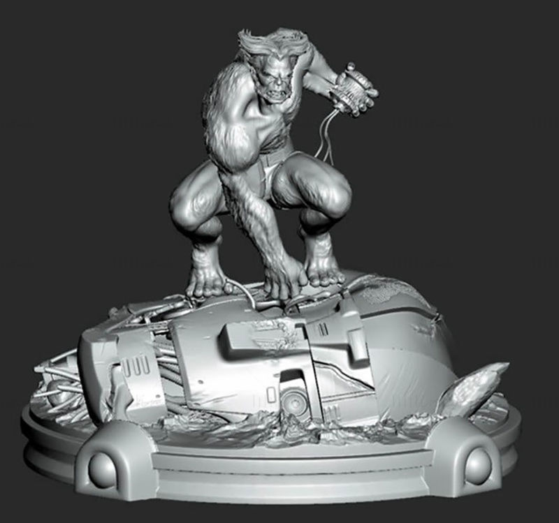 Hank McCoy Beast 3D modell STL nyomtatásra készen