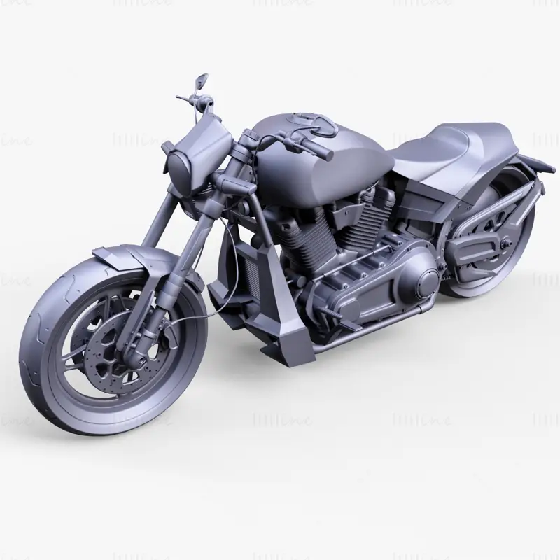 Vélo Harley Davidson modèle 3D