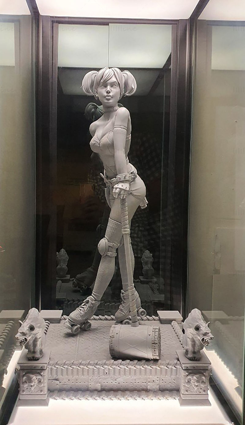 Harley Quinn modelo 3D pronto para imprimir STL