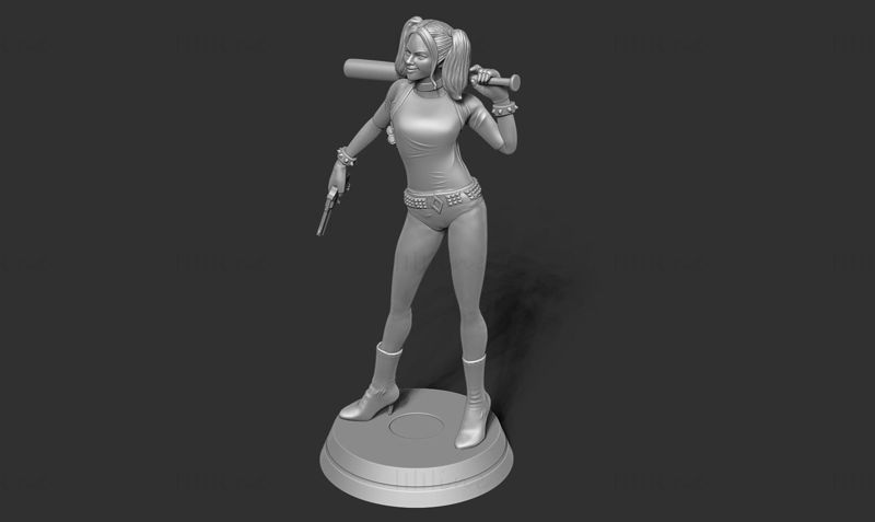 哈莉·奎恩小丑女3D模型可打印 STL