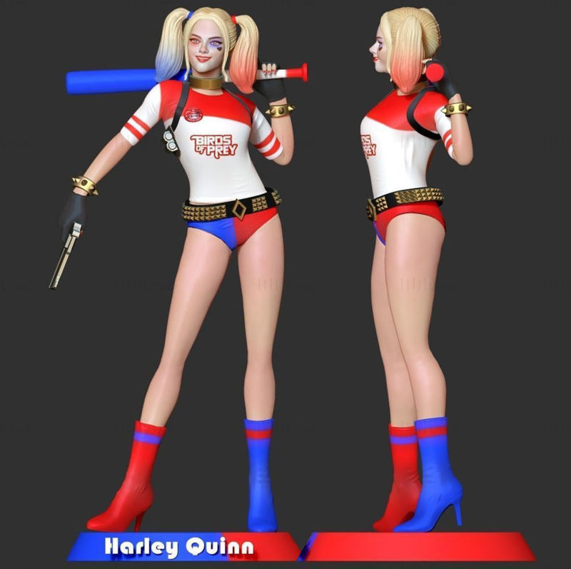 哈莉·奎恩小丑女3D模型可打印 STL