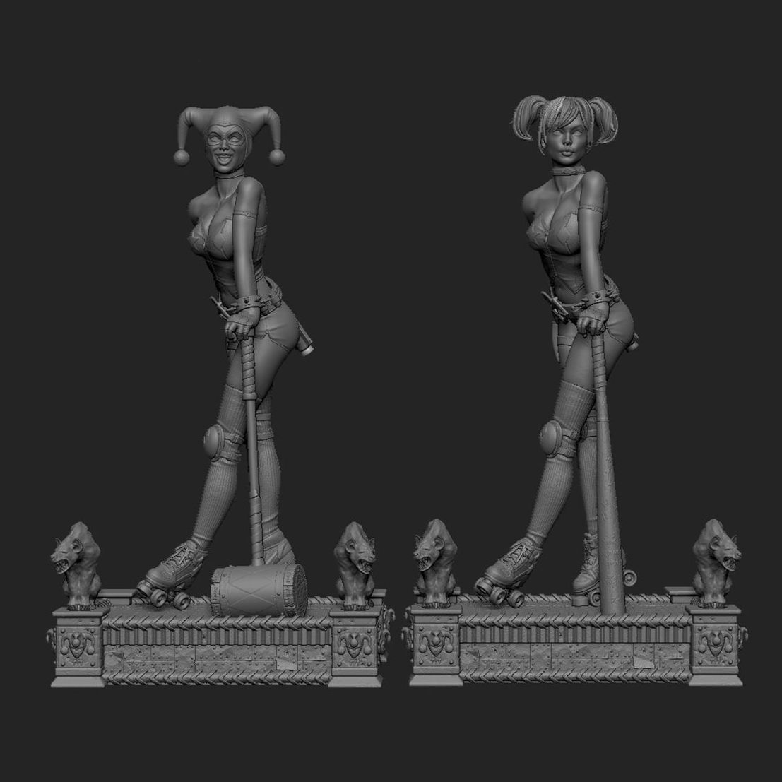 harley-quinn-3d-model-ready-to-print-stl