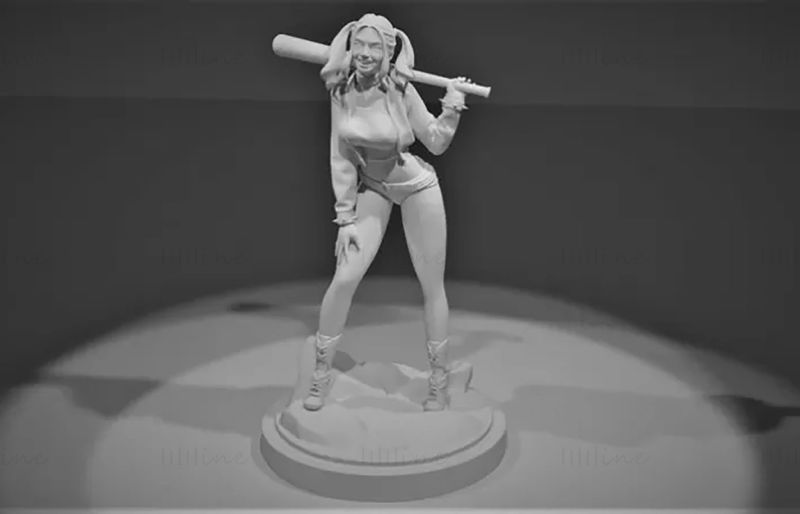 Harley Quinn STL modelo de impressão 3D