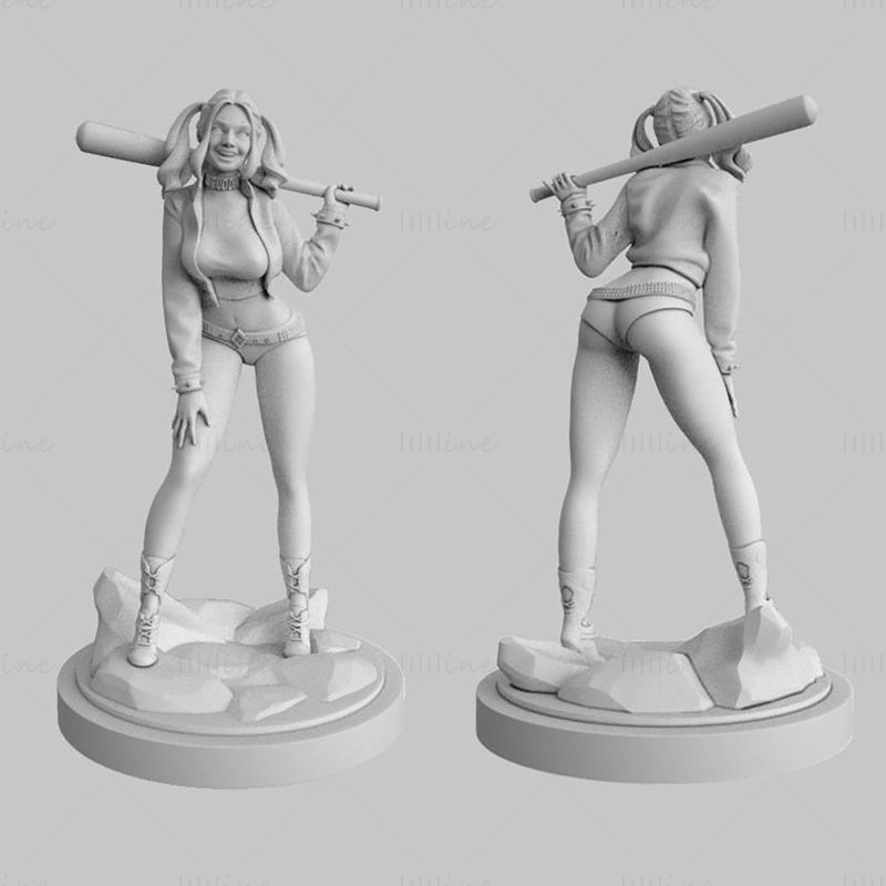 Modelo de impresión 3D Harley Quinn STL