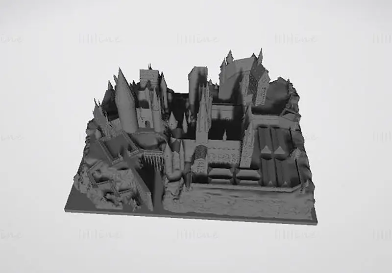 Harry Potter Hogwarts Poudlard Modelo de impresión 3D STL