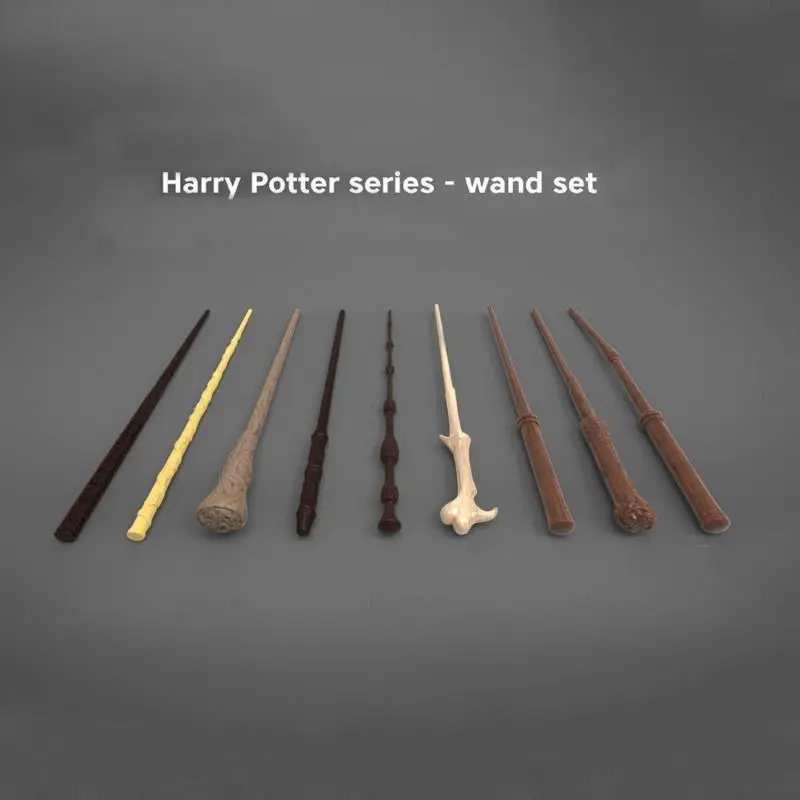 File modello STL di stampa 3D per set di bacchette della serie Harry Potter