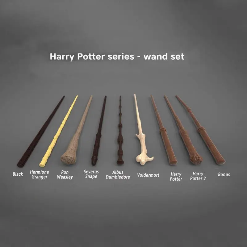 Harry Potter Series Wand Set 3D Print Model STL Files