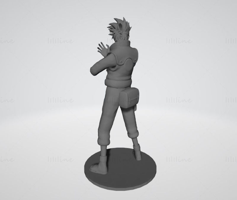 Hatake Kakashi Naruto Modelo 3D Pronto para Imprimir STL