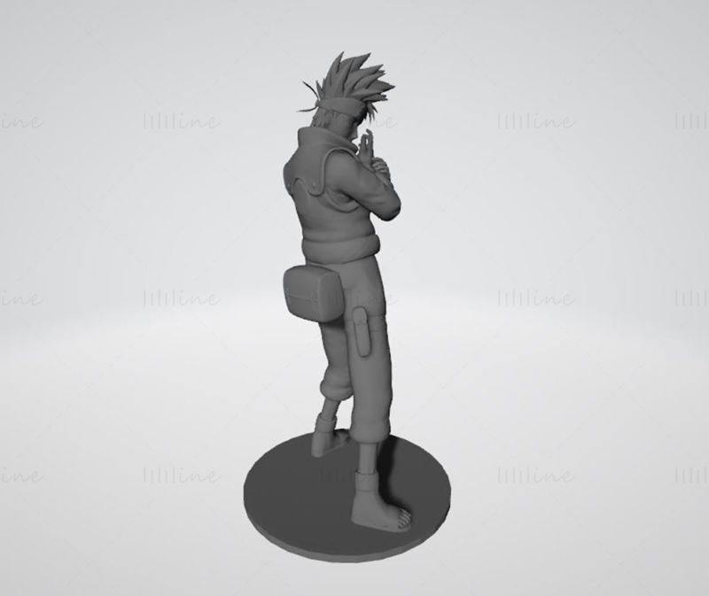 Hatake Kakashi Naruto 3D Model Ready to Print STL