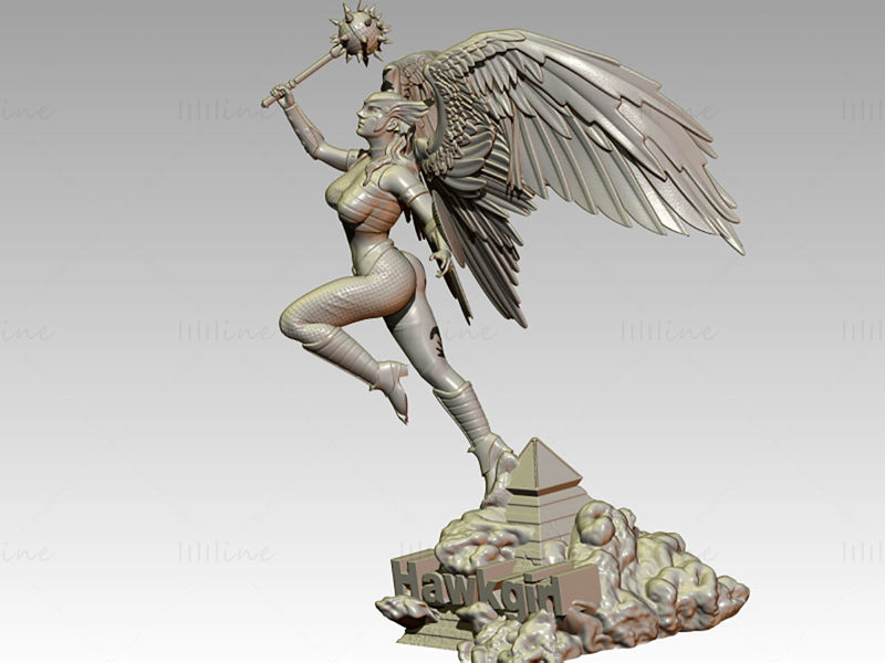 Hawkgirl 3D Printing Model STL
