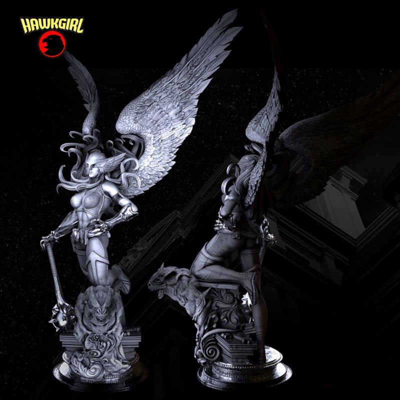 Hawkgirl Sculpture Model 3D gata de imprimat STL