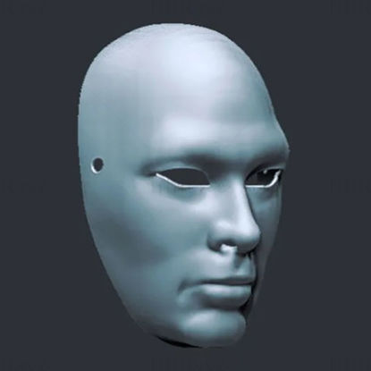 3D tiskový model masky míří do pekla