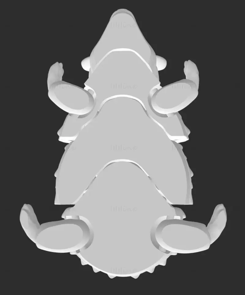 Hedgehog  FLEXI articulated 3d printing model STL file