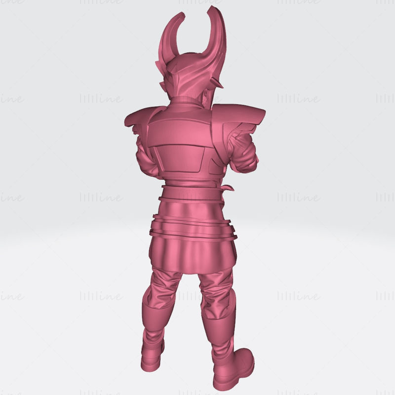 Heimdall-standbeeld 3D-model klaar om STL OBJ FBX af te drukken