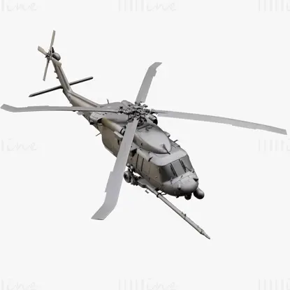 Helicóptero UH 40 modelo 3d