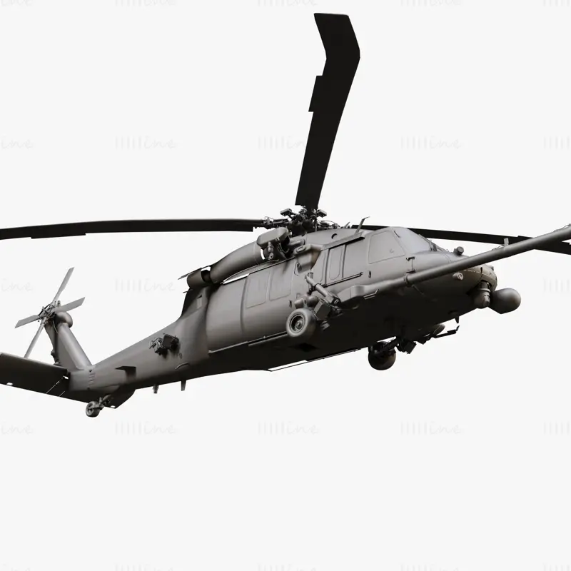 Hélicoptère UH 40 modèle 3D