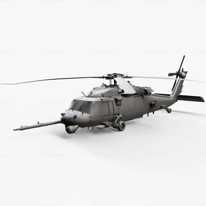 هلیکوپتر UH 40 مدل سه بعدی