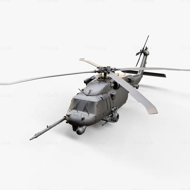 هلیکوپتر UH 40 مدل سه بعدی