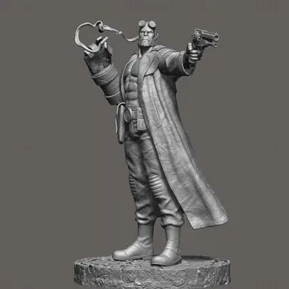 Modello di stampa 3D del personaggio di Hellboy STL