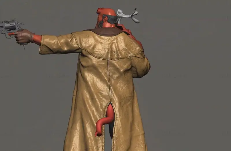 Modelo de impresión 3D del personaje Hellboy STL