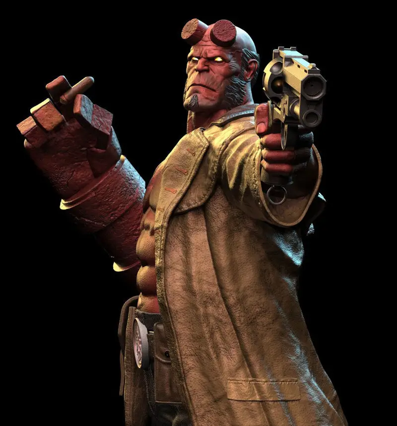 Modelo de impresión 3D del personaje Hellboy STL