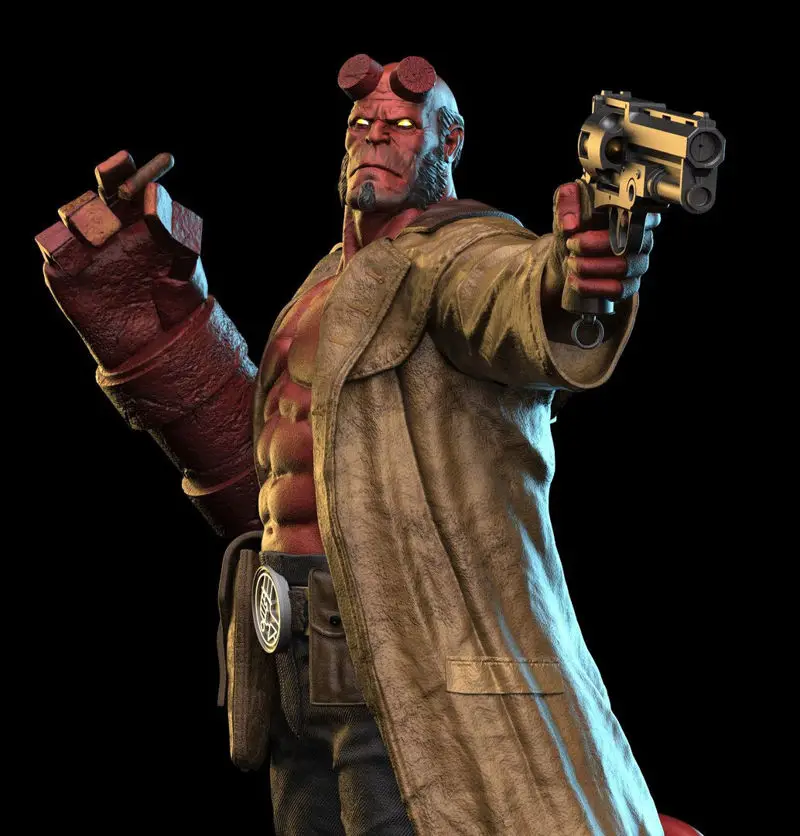 Modelo de impresión 3D del personaje Hellboy STL