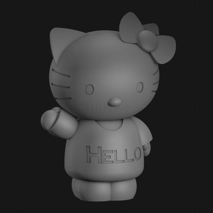 Modèle d'impression 3D Hello Kitty