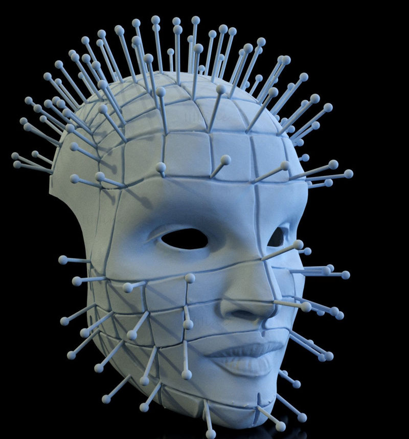 Hellraiser pinhead 2022 maschera modello di stampa 3d