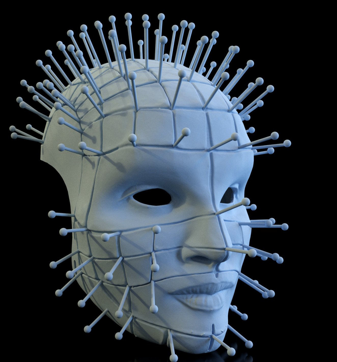 Hellraiser pinhead 2022 mask 3d print model