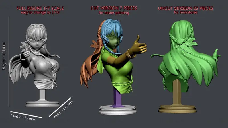 Helm Nikke Bust 3D Printing Model STL