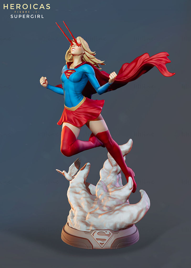 Heroicas Supergirl Modelo 3D Listo para Imprimir STL