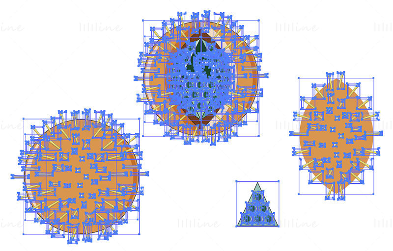 Herpes Simplex Virus vector wetenschappelijke illustratie