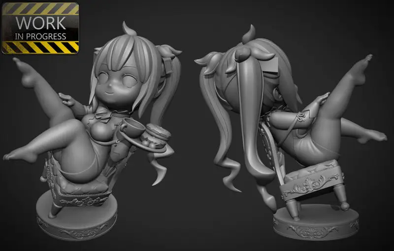 Hestia Chibi 3D Printable Model STL Files