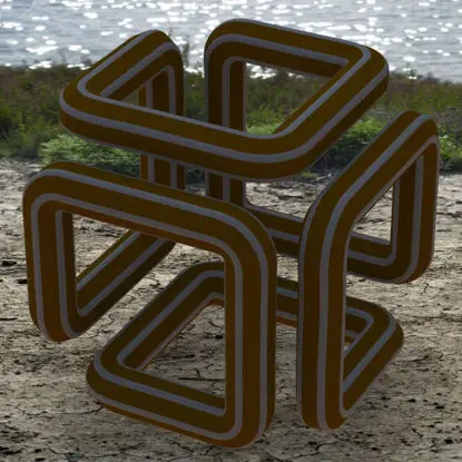 Hexa-Unendlichkeitswürfel 3D-Druckmodell
