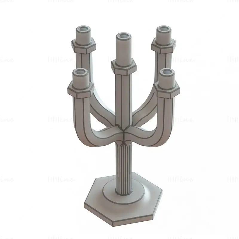 Hexagonal Candle Tree Holders 3D Printing Model