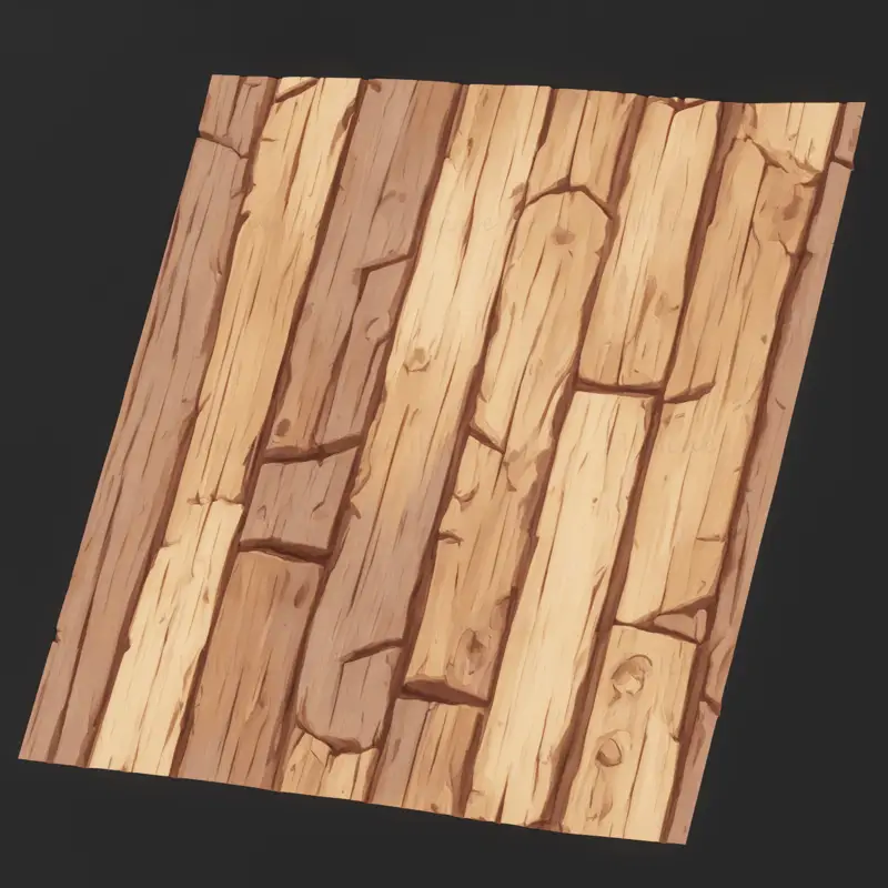 High Detailed Stylized Wood Seamless Texture