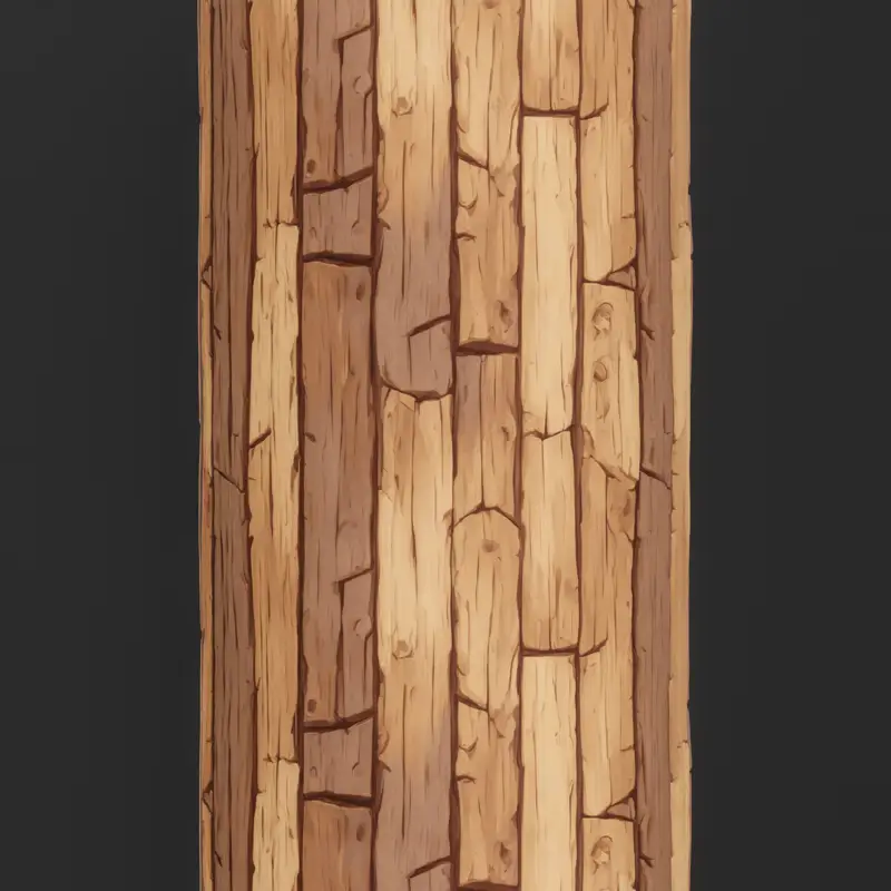 High Detailed Stylized Wood Seamless Texture