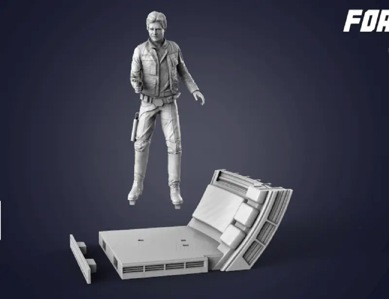 Kiváló minőségű Han Solo 3D modell STL nyomtatásra készen