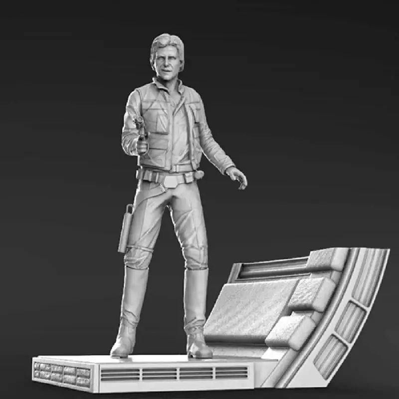 Kiváló minőségű Han Solo 3D modell STL nyomtatásra készen